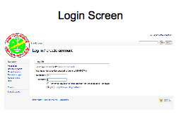 Login Screen